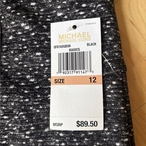 Michael Kors Black and White Pencil Skirt